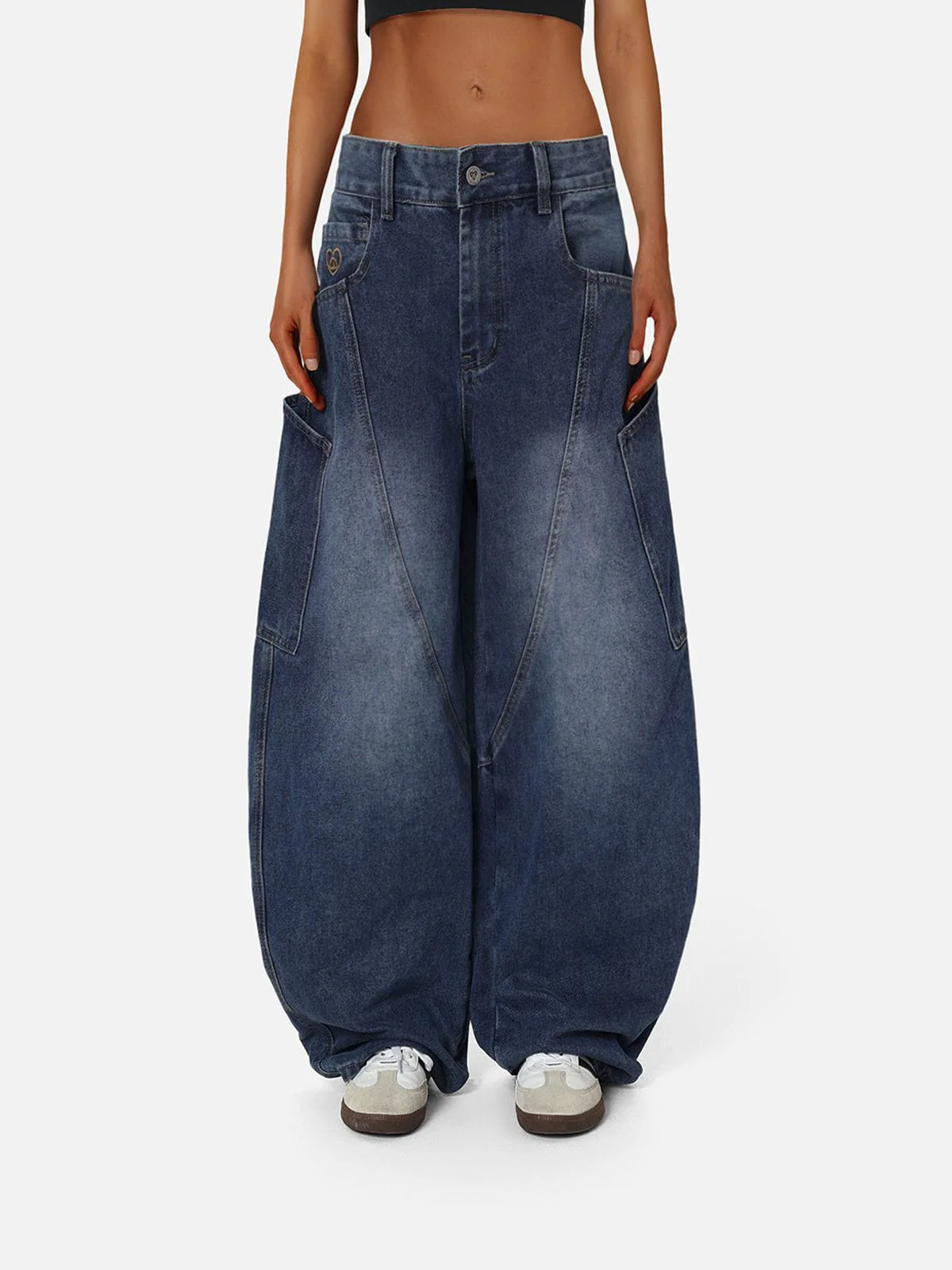 Aelfric Eden  Baggy Barrel Big Pocket Jeans - Image 3