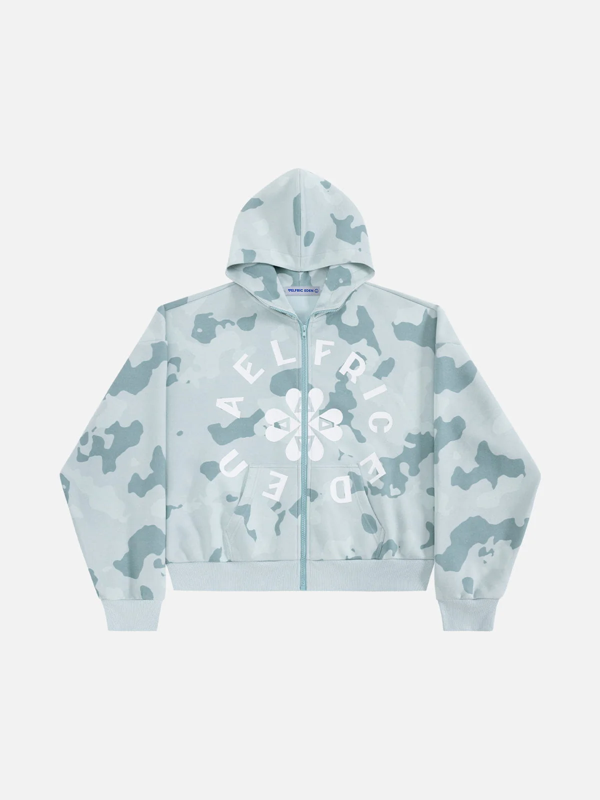 Aelfric Eden Boxy CAMO Zip Up Hoodie - Image 4