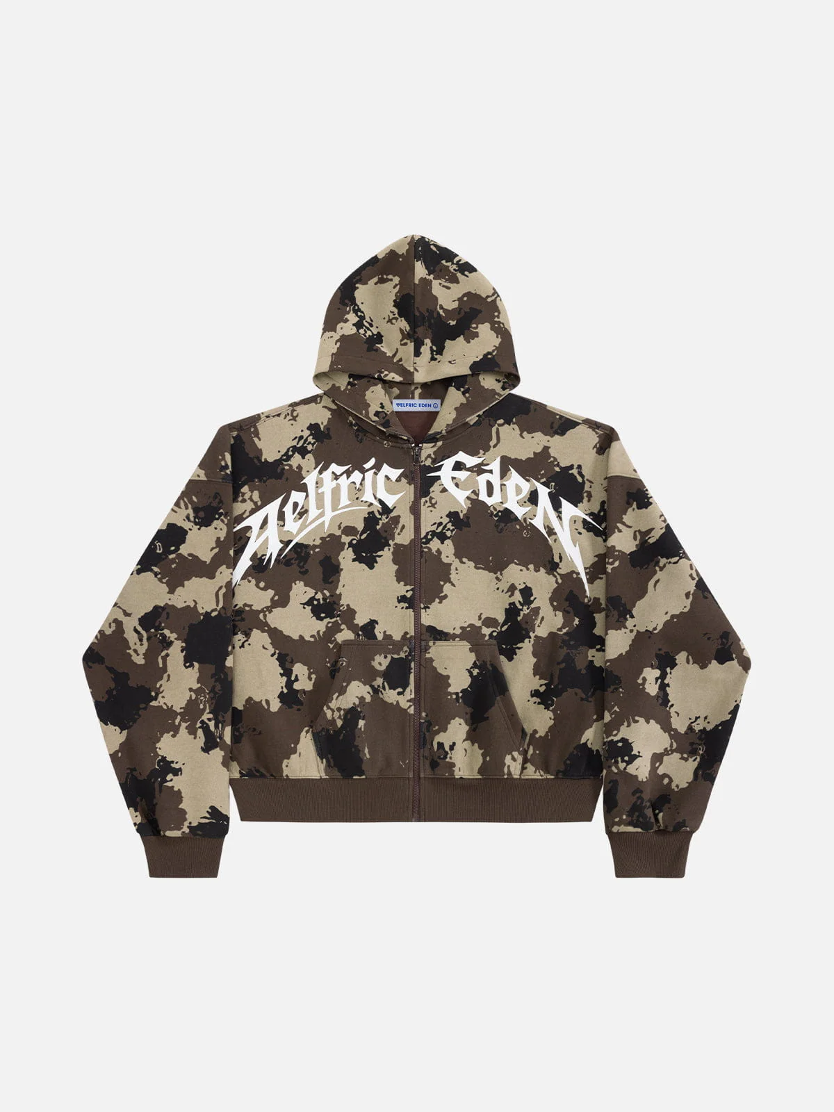 Aelfric Eden Boxy CAMO Zip Up Hoodie - Image 4