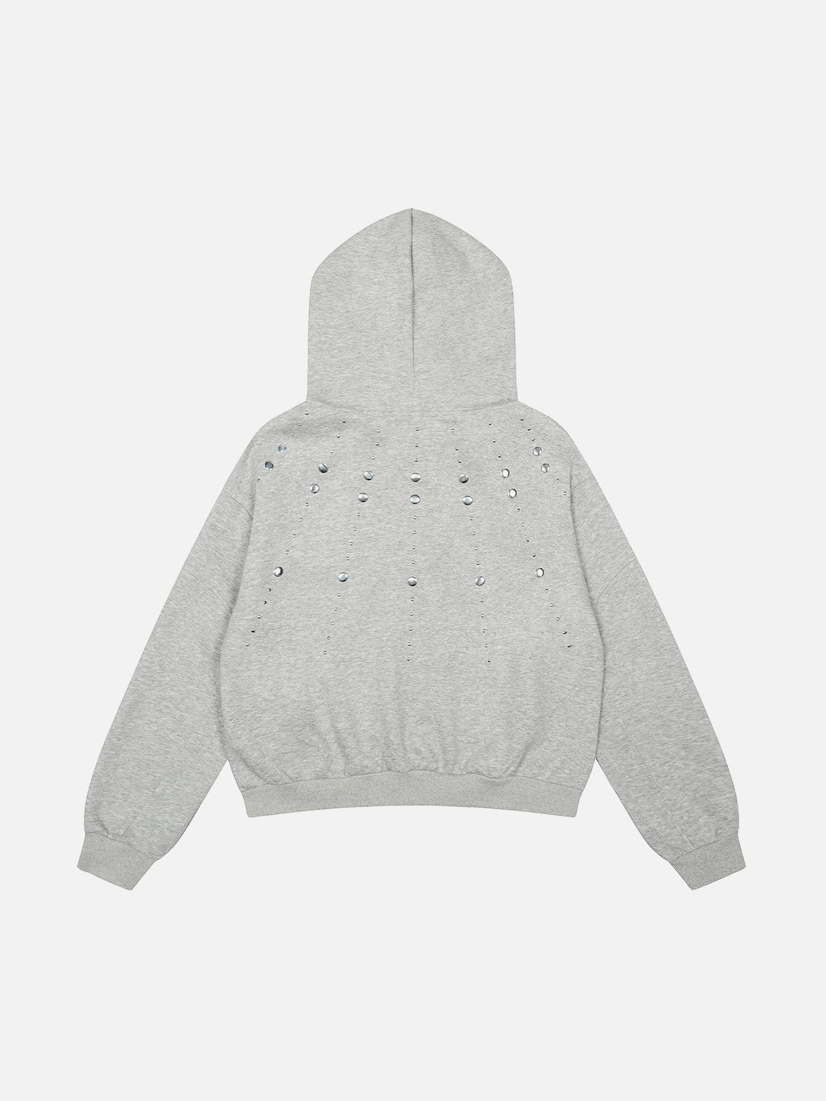Aelfric Eden Boxy Studded Zip Up Hoodie - Image 3