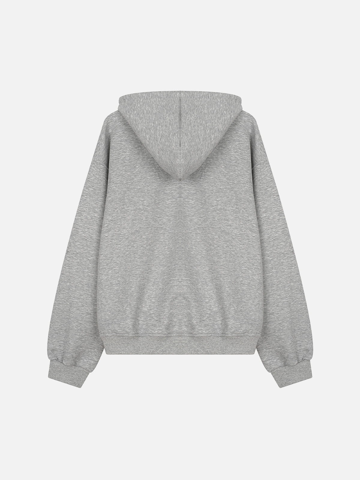 Aelfric Eden Boxy Turquoise Placket Pullover Hoodie - Image 2