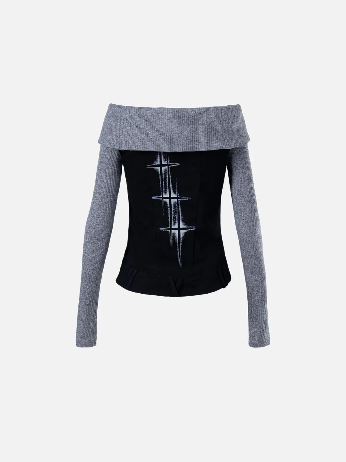 Aelfric Eden Button Loop Panel Long Sleeve Tee - Image 3