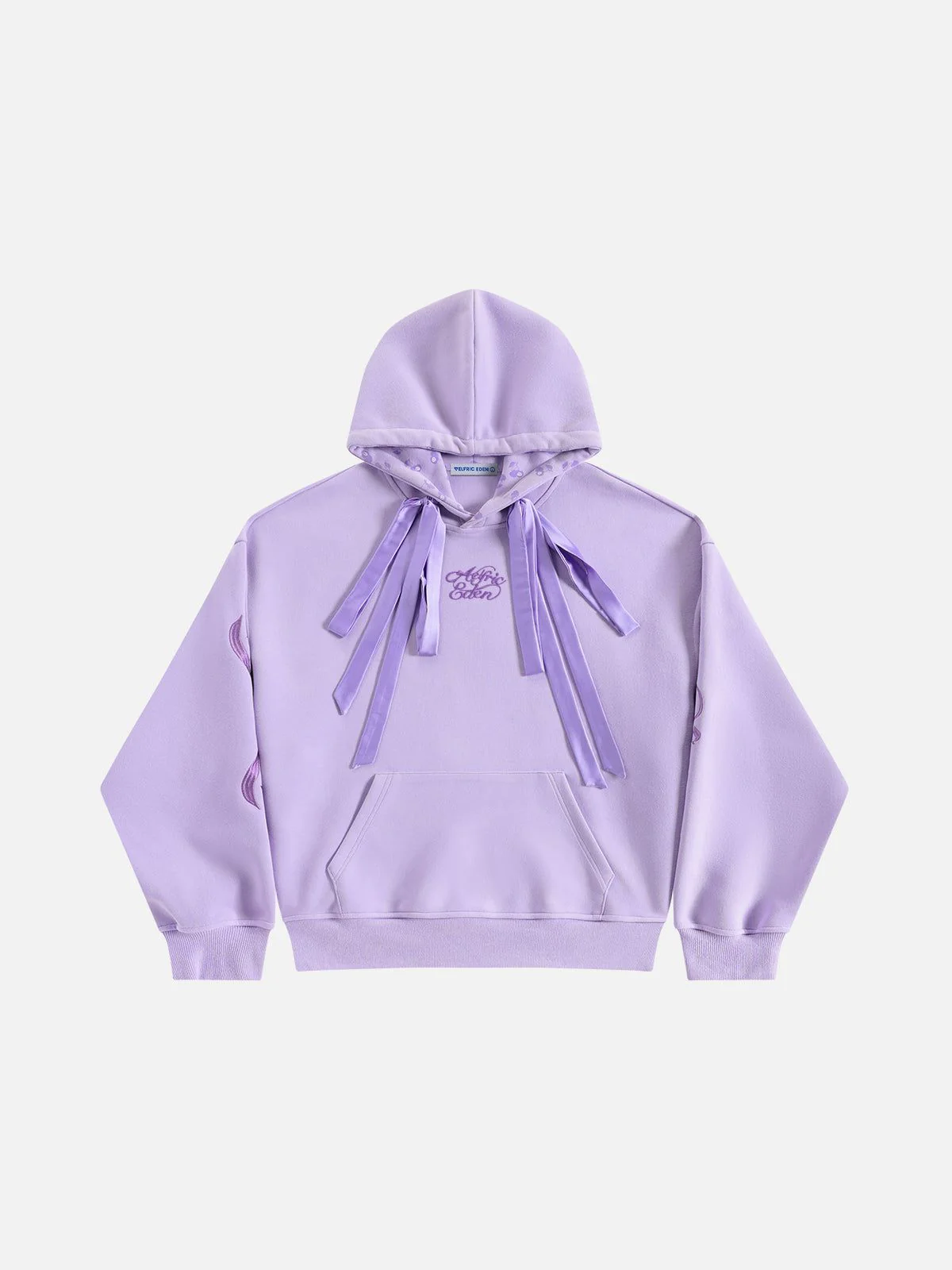 Aelfric Eden Cherry Bow Embroidery Pullover Hoodie - Image 2