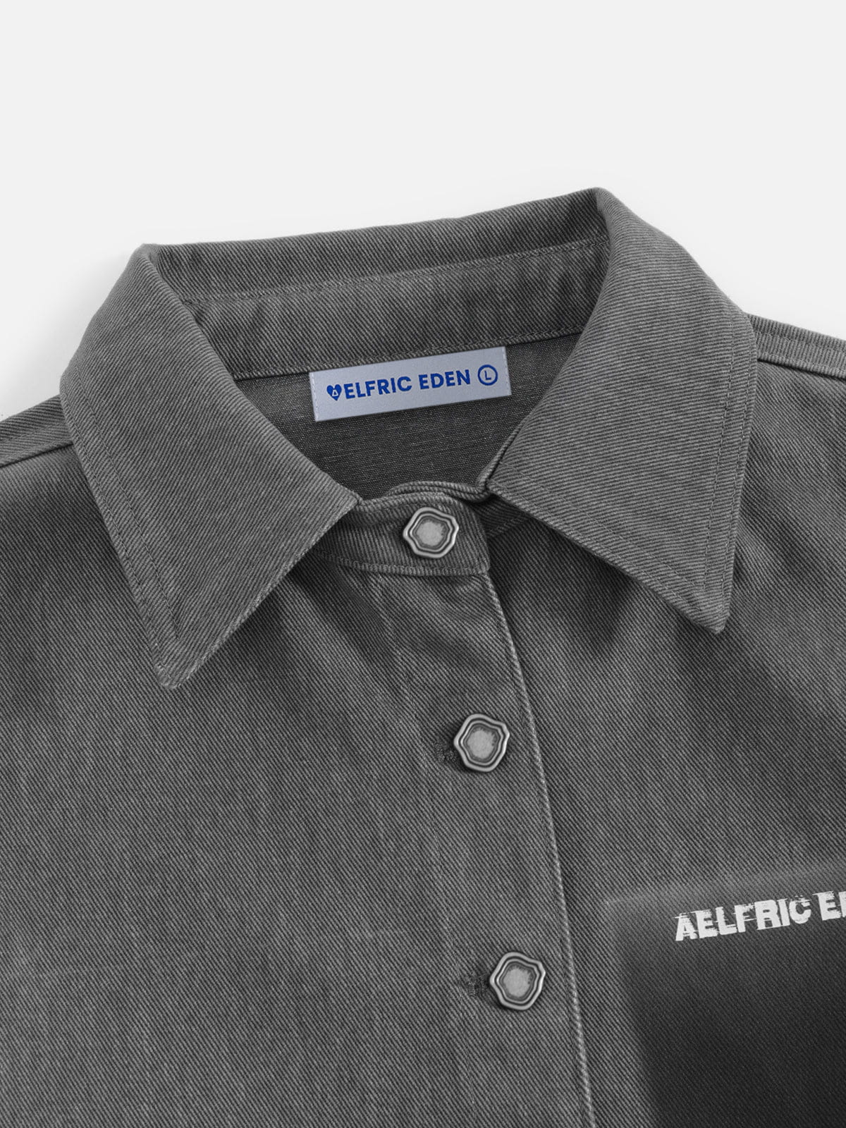 Aelfric Eden Cropped Washed Long Sleeve Shirt - Image 5