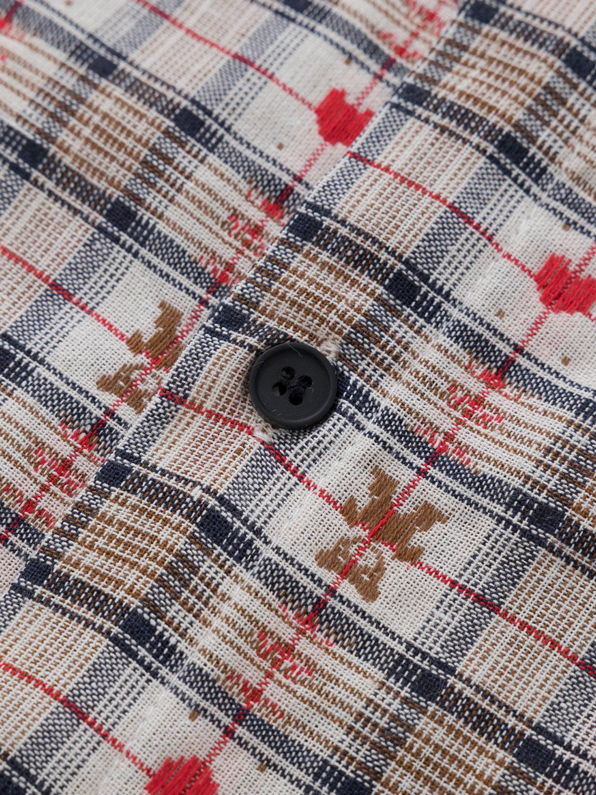 Aelfric Eden Crochet Heart Pocket Plaid Shirt - Image 10