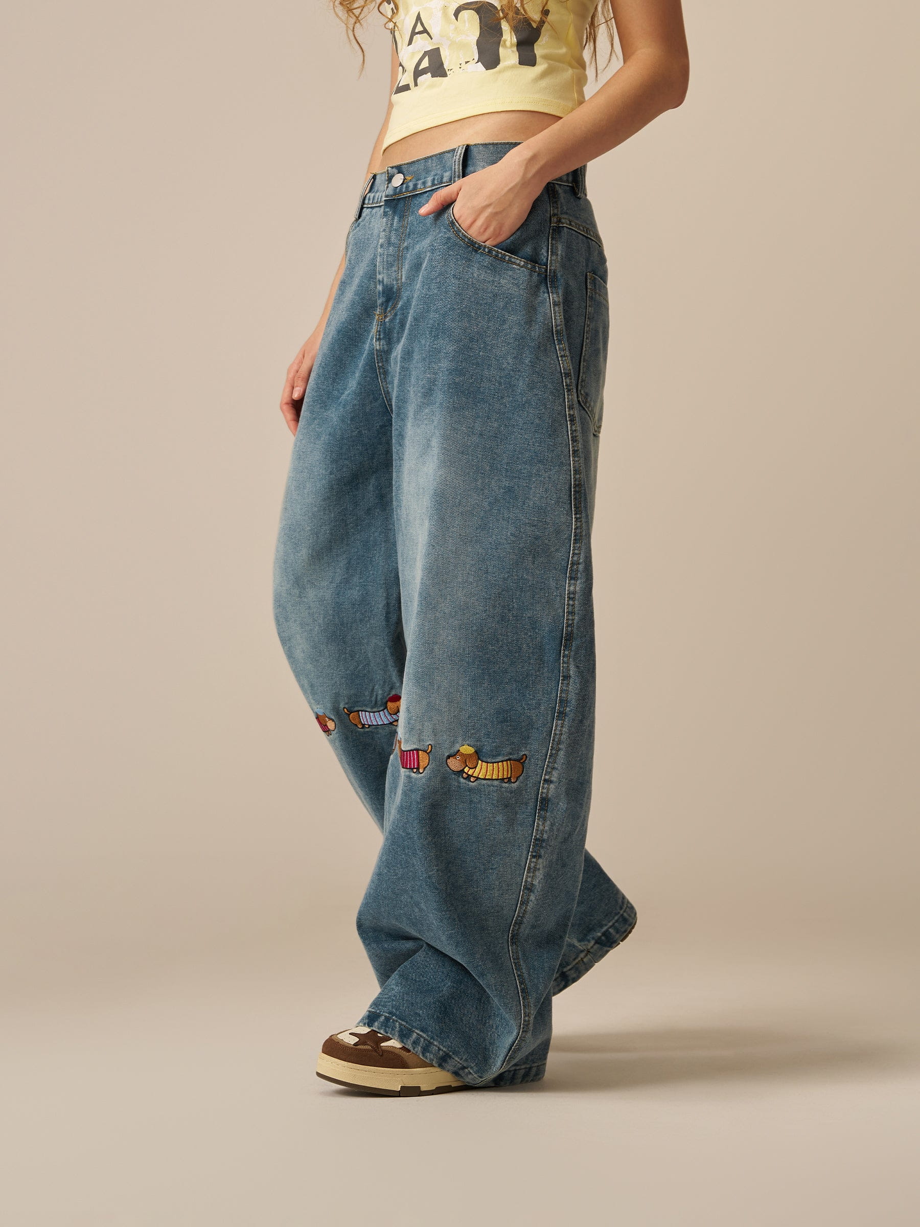Aelfric Eden Baggy Barrel Dog Jeans - Image 5