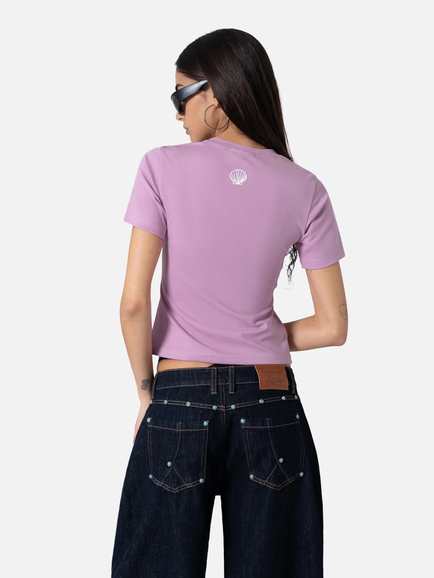 Aelfric Eden Dolphin Embroidered Tee - Image 3