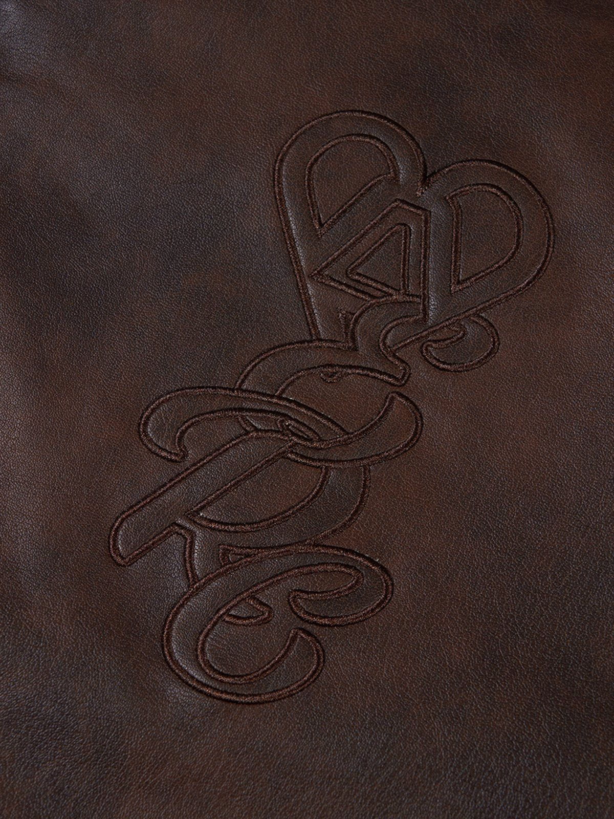 Aelfric Eden Embroidery Faux Leather Jacket - Image 13