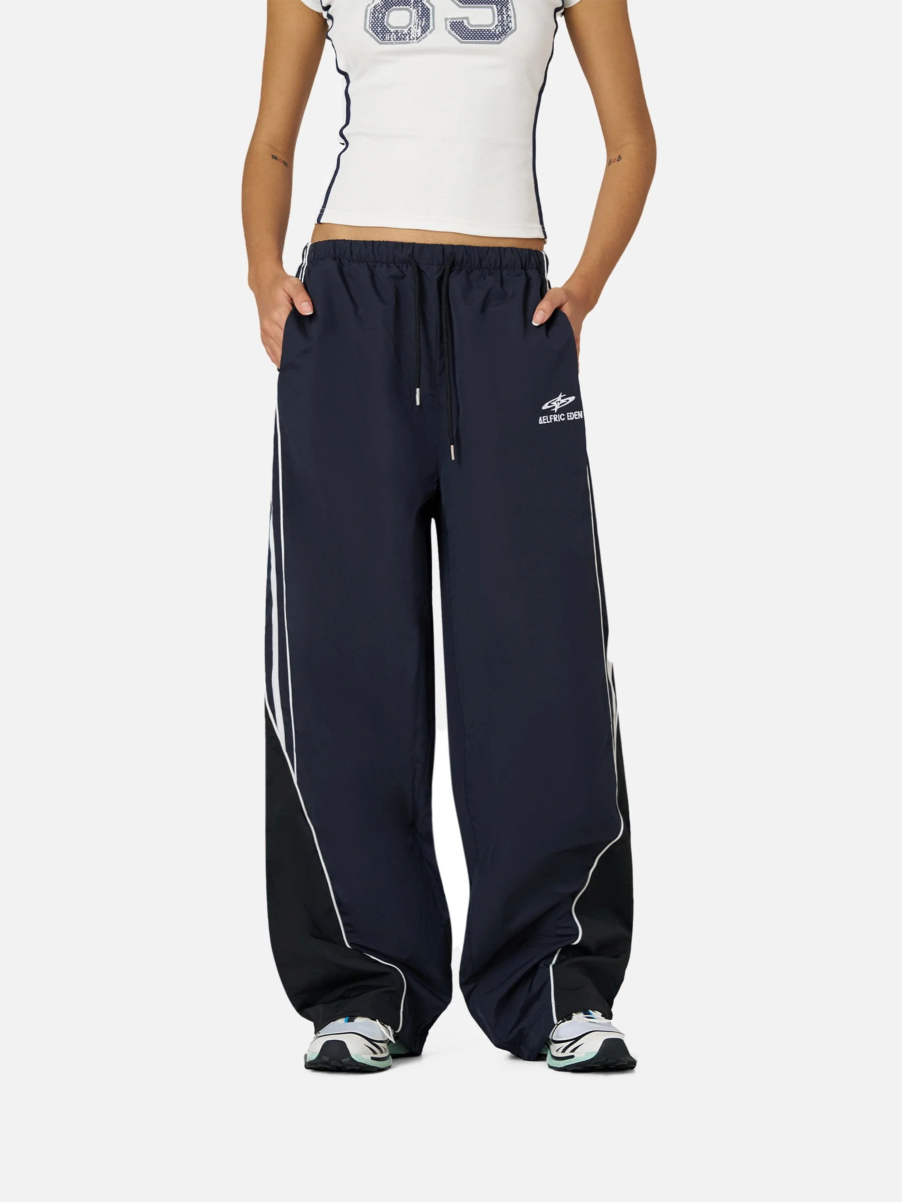 Aelfric Eden Contrast Side Baggy Track Pants - Image 2
