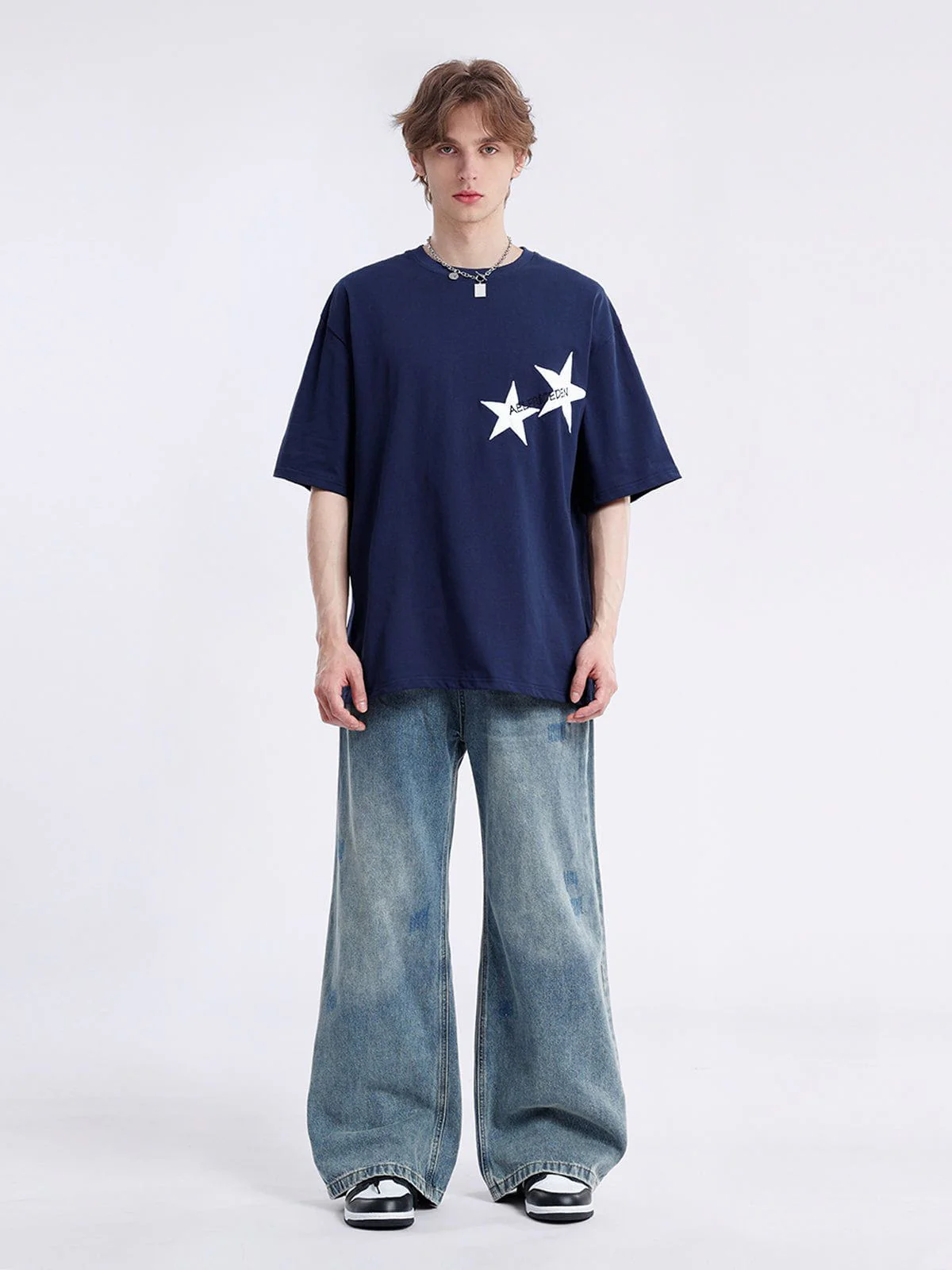 Aelfric Eden Embroidery Star Tee - Image 3