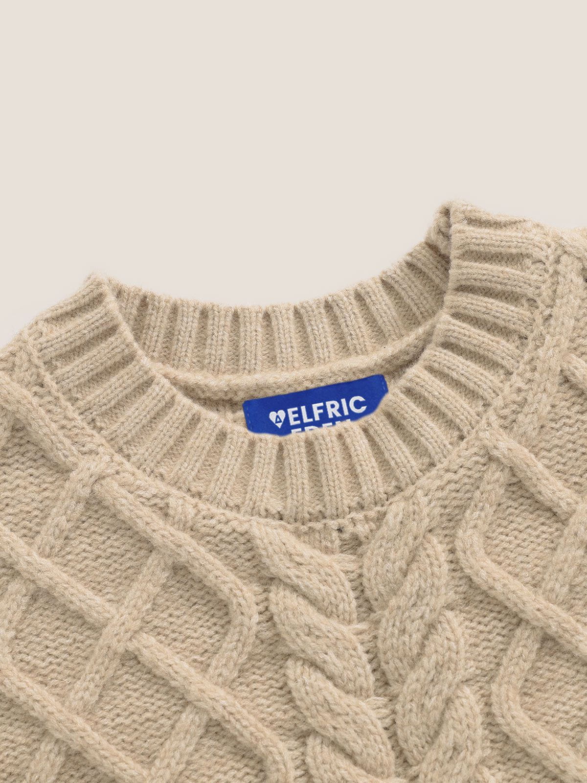 Aelfric Eden Essential Cable Sweater - Image 3