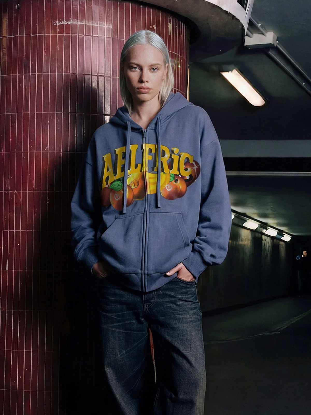 Aelfric Eden Oversized Fruit Graphic Hoodie - Image 2
