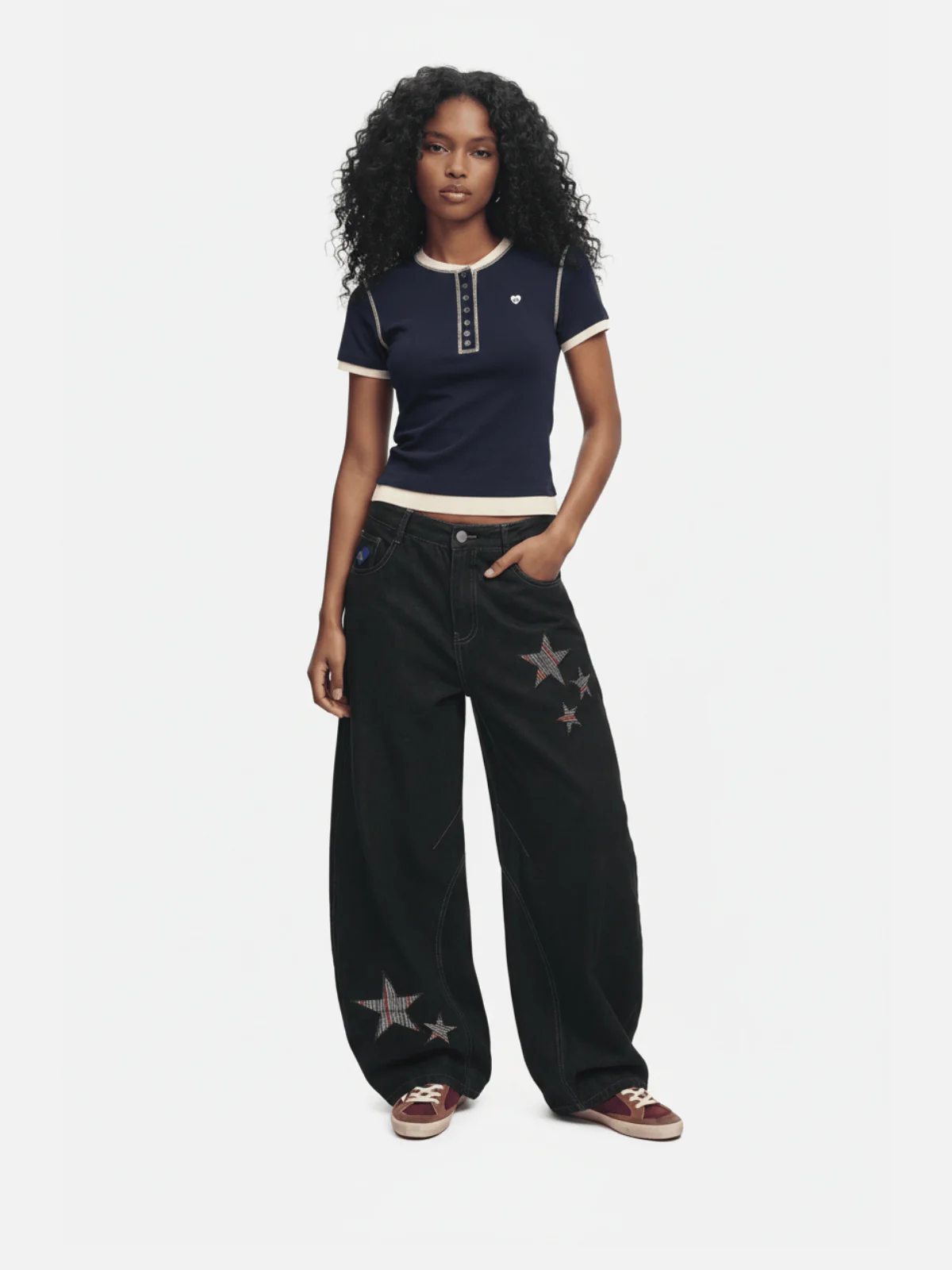 Aelfric Eden Layered Chain Henley Tee