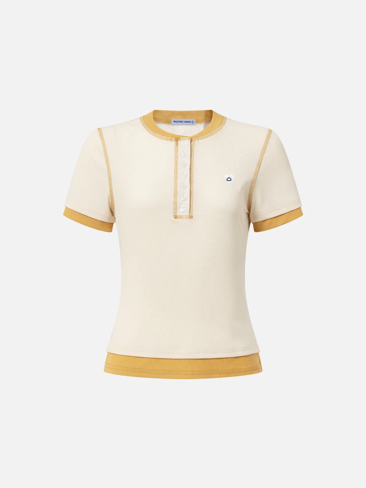 Aelfric Eden Layered Chain Henley Tee - Image 4