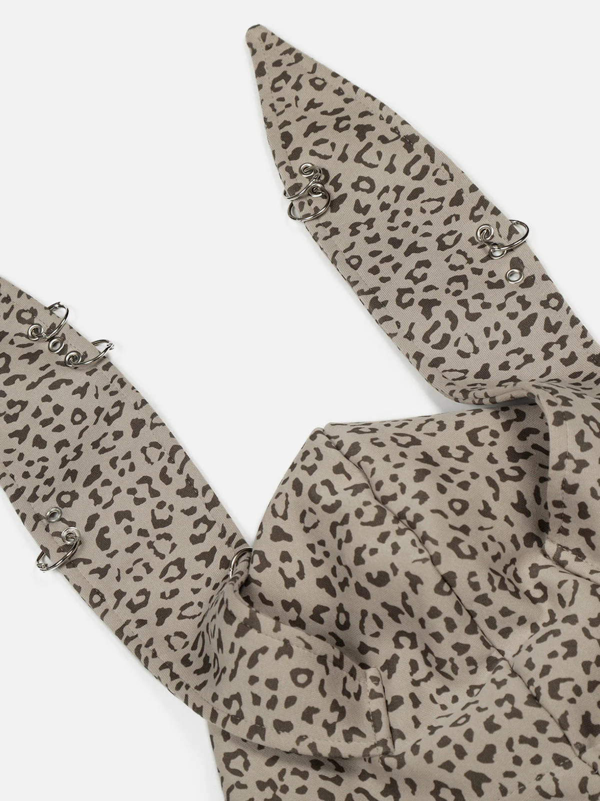 Aelfric Eden Leopard Bunny Ear Zip Up Hoodie - Image 4