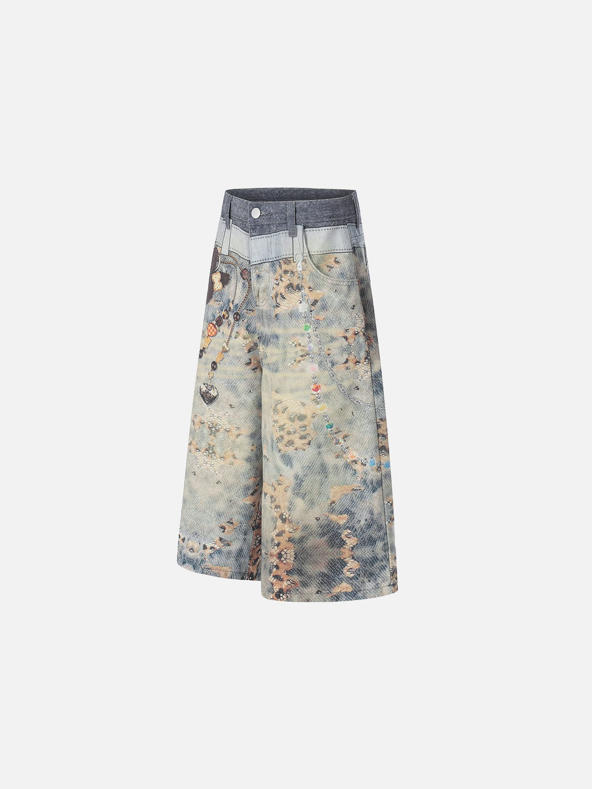 Aelfric Eden Leopard Graphic Jorts - Image 2