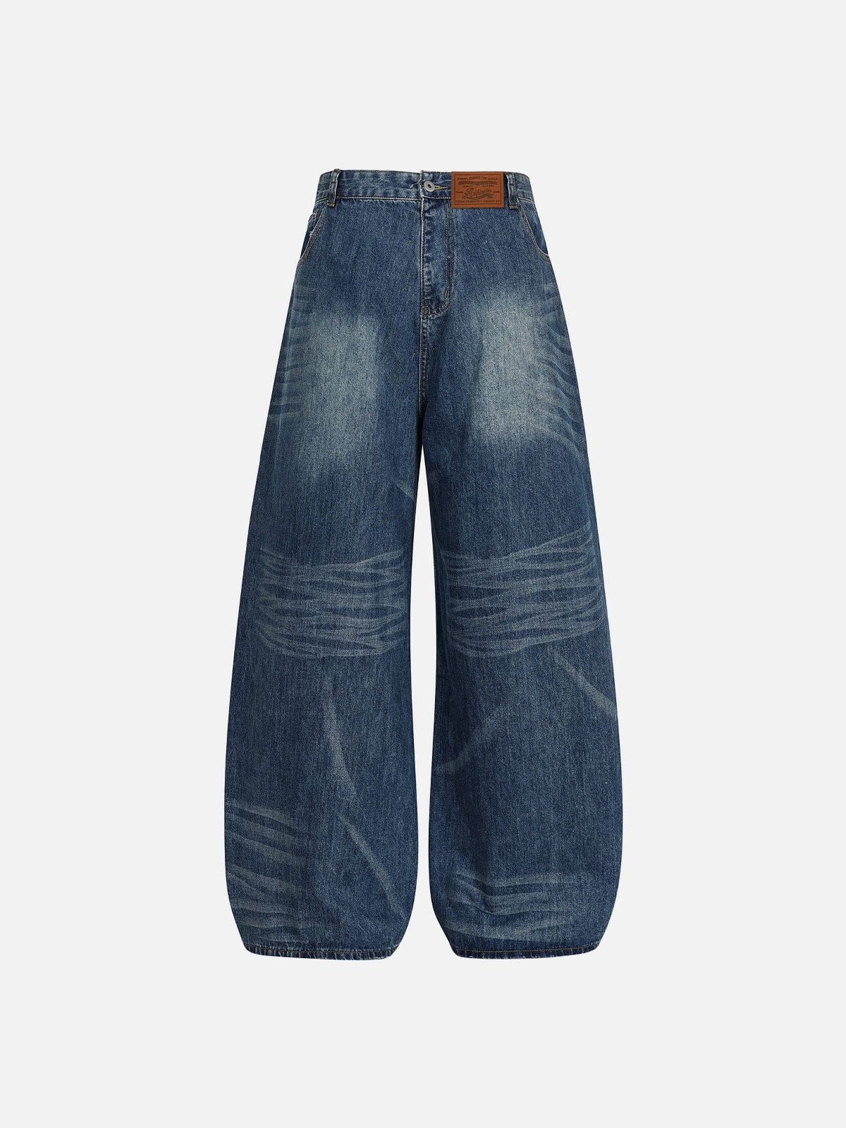 Aelfric Eden Leopard Pocket Reversible Baggy Barrel Jeans - Image 2