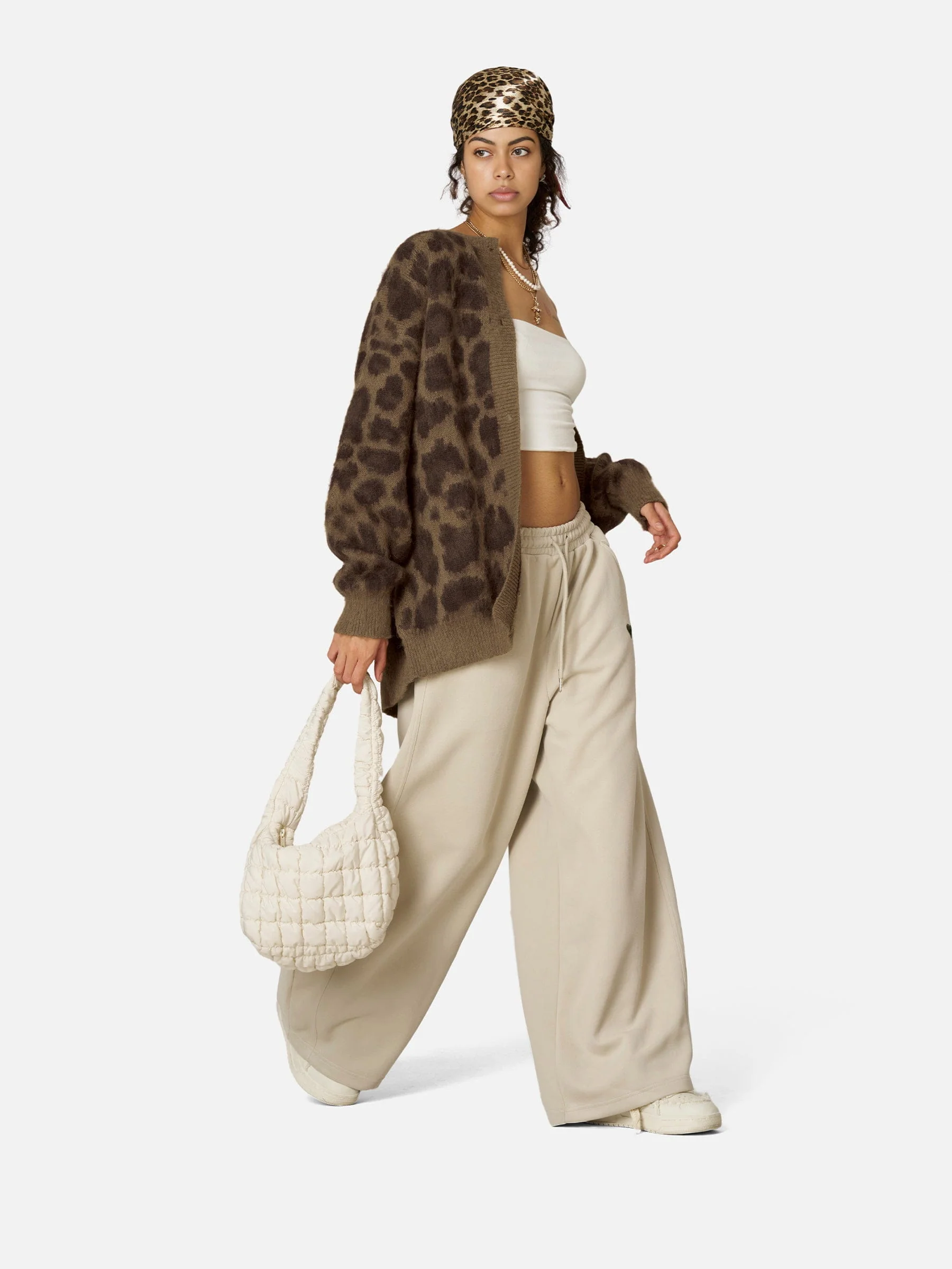Aelfric Eden Leopard Graphic Cardigan - Image 6