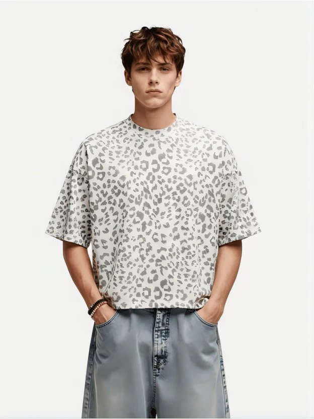 Aelfric Eden Leopard Print Tee - Image 4