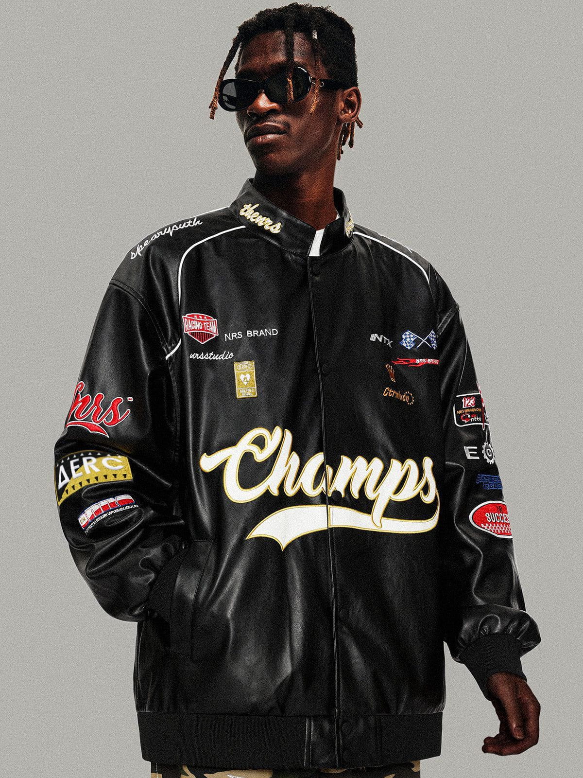 Aelfric Eden Racing Leather Jacket - Image 3