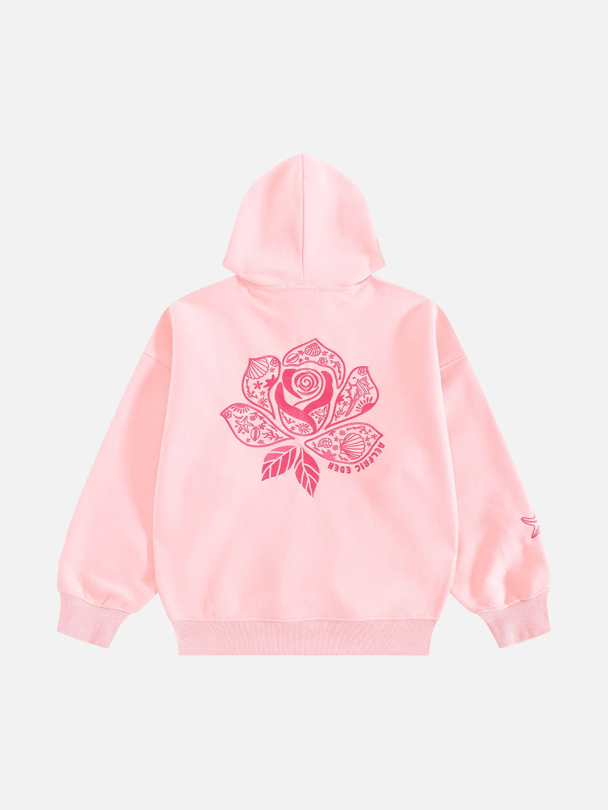 Aelfric Eden Oversized Flower Pullover Hoodie - Image 4