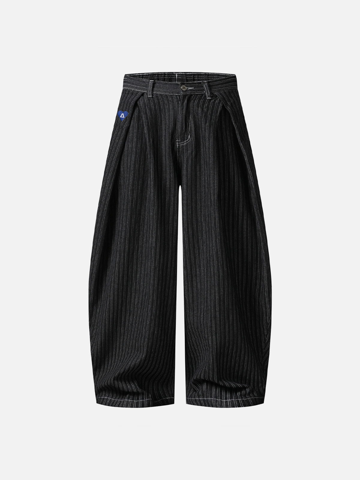 Aelfric Eden Pinstripe Baggy Barrel Jeans - Image 5
