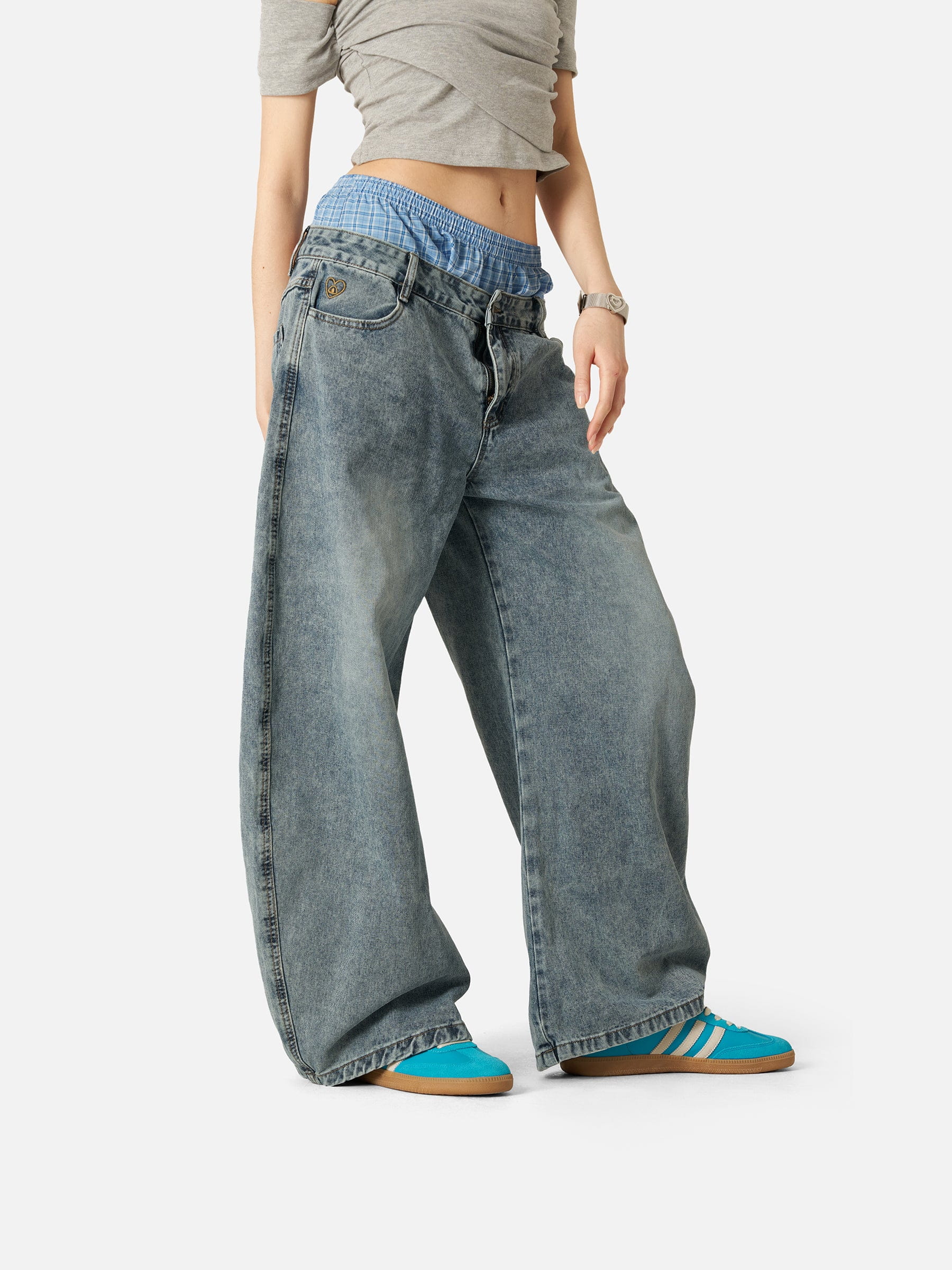 Aelfric Eden Double Waist Baggy Jeans - Image 5