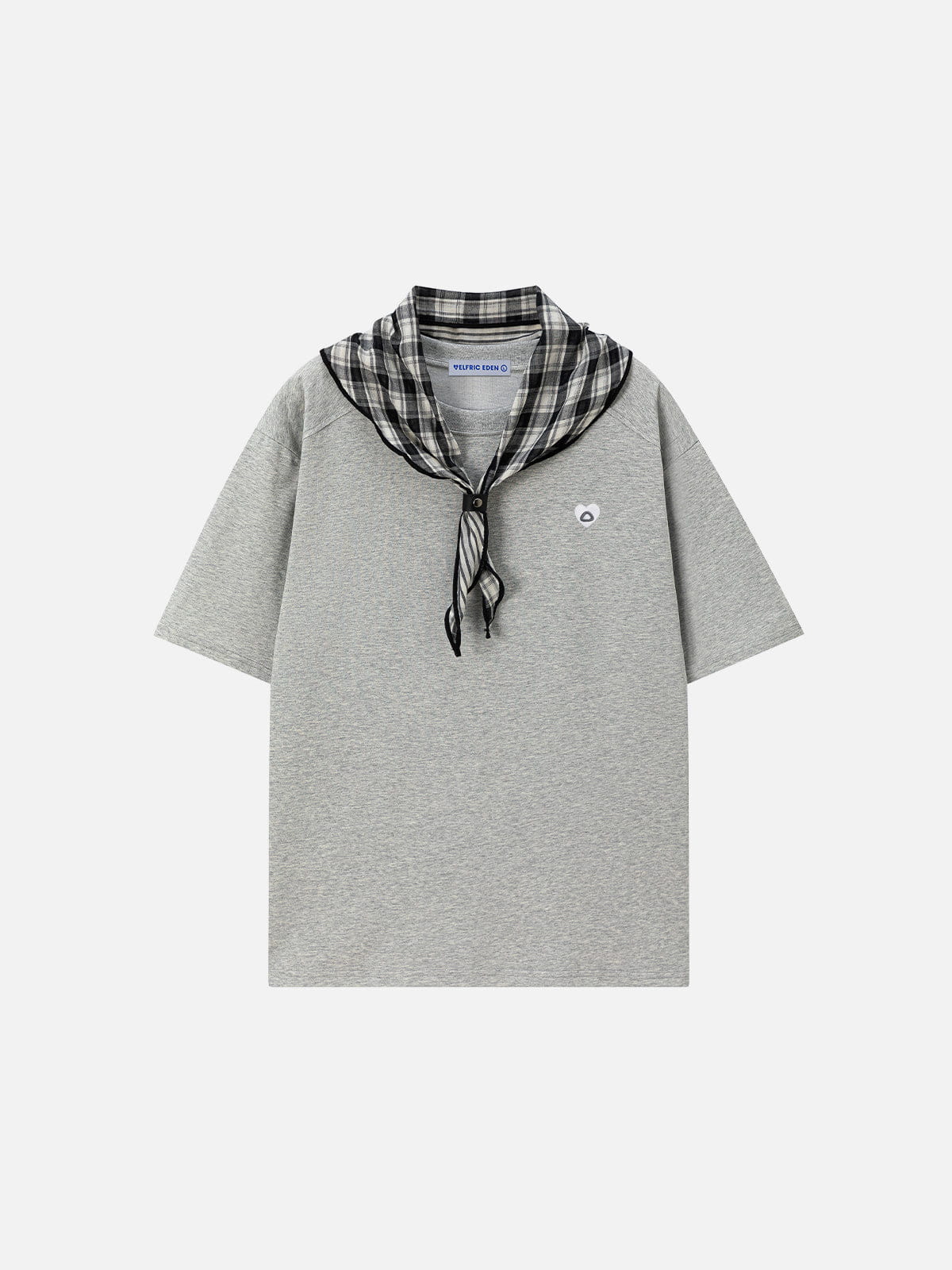 Aelfric Eden Plaid Tie Sailor Collar Tee - Image 2