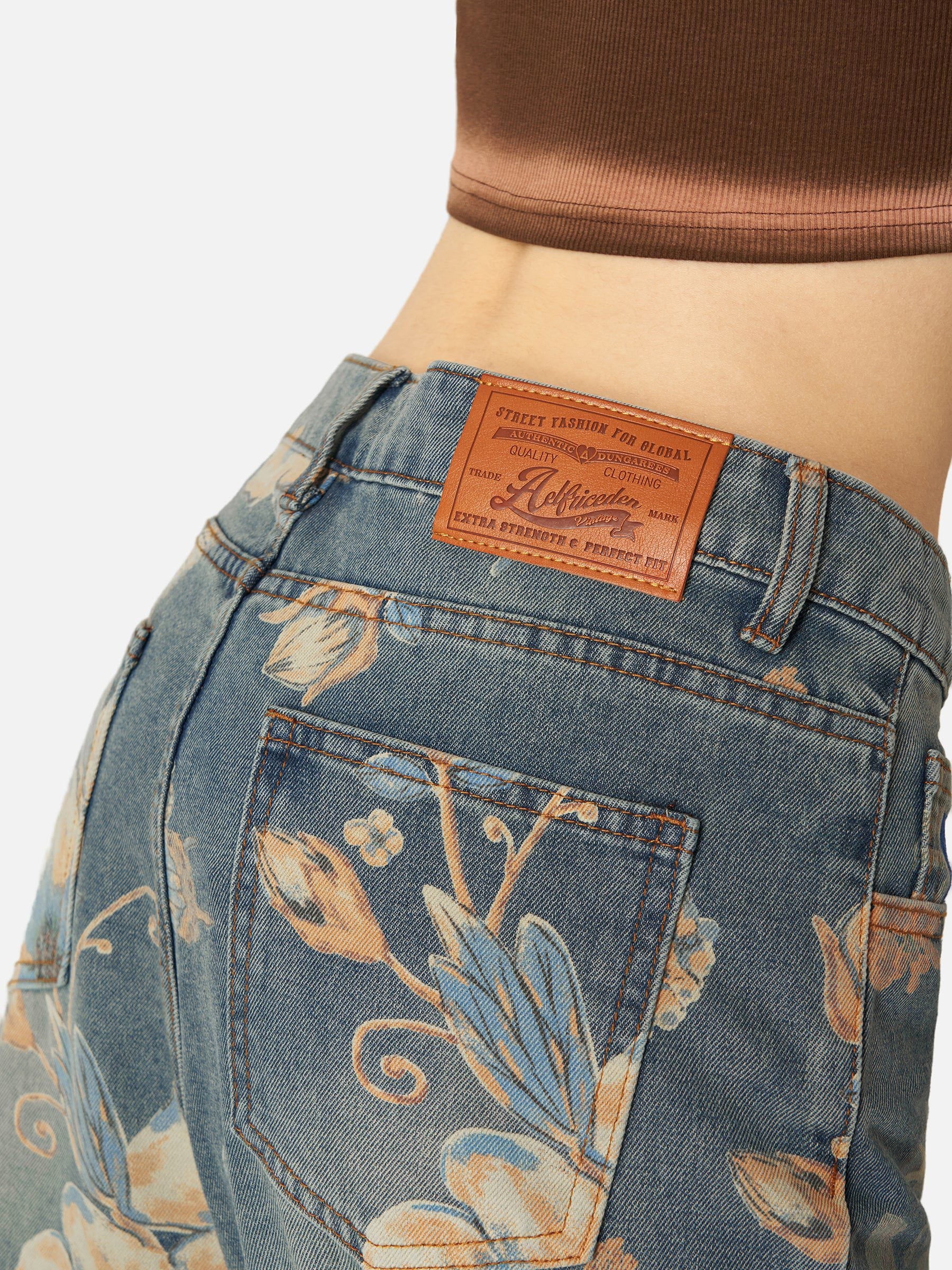 Aelfric Eden Floral Baggy Jeans - Image 10