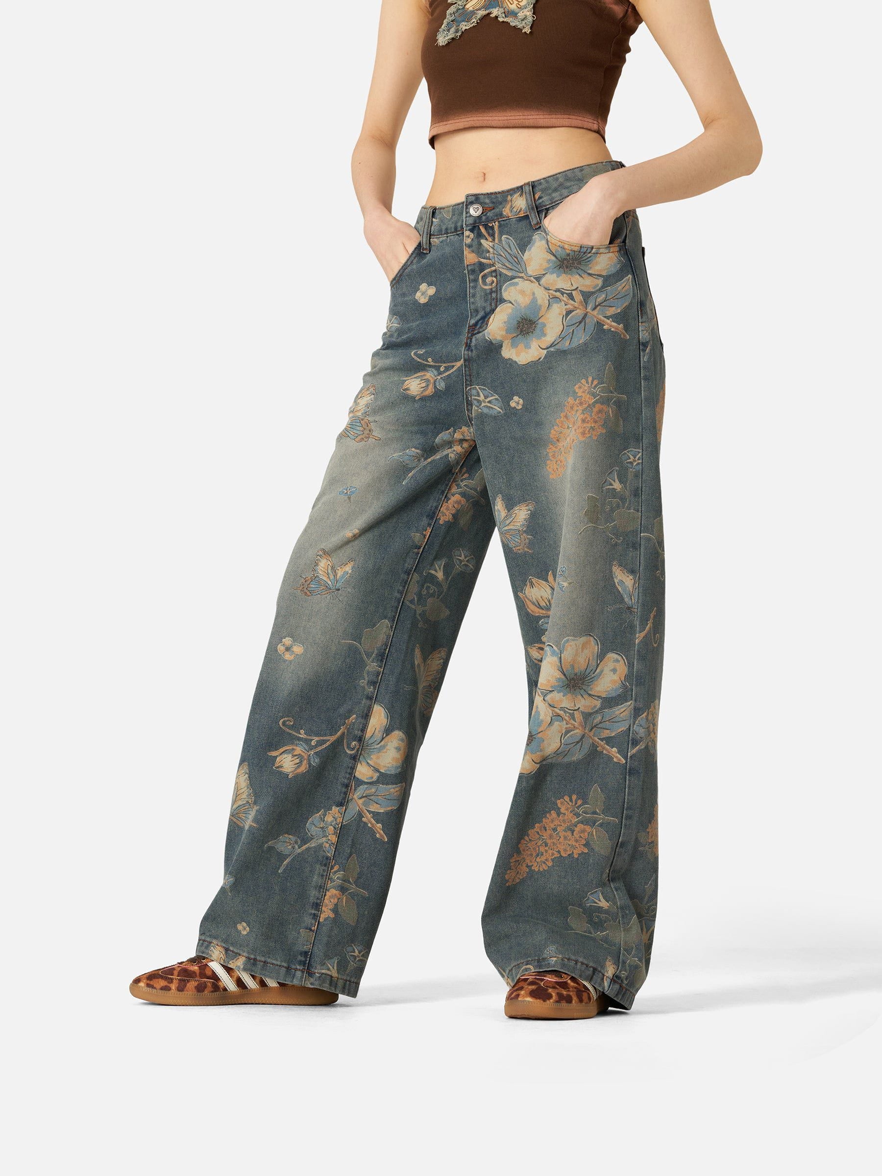 Aelfric Eden Floral Baggy Jeans - Image 5