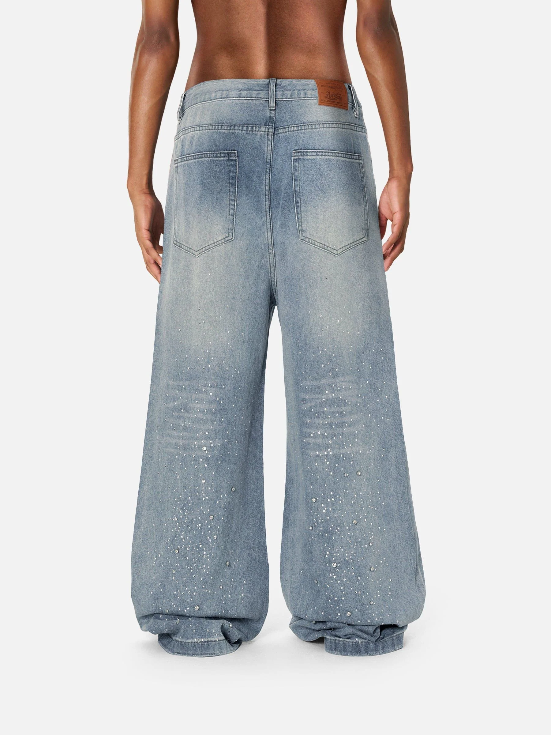 Aelfric Eden Rhinestone Baggy Jeans - Image 6