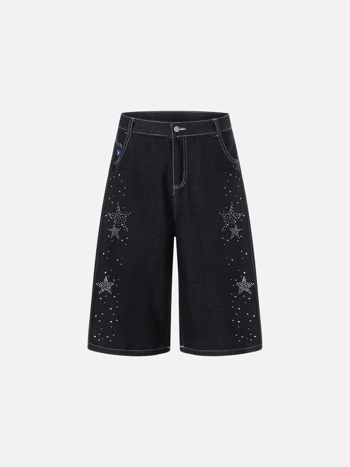 Aelfric Eden Rhinestone Star Longline Jorts - Image 2