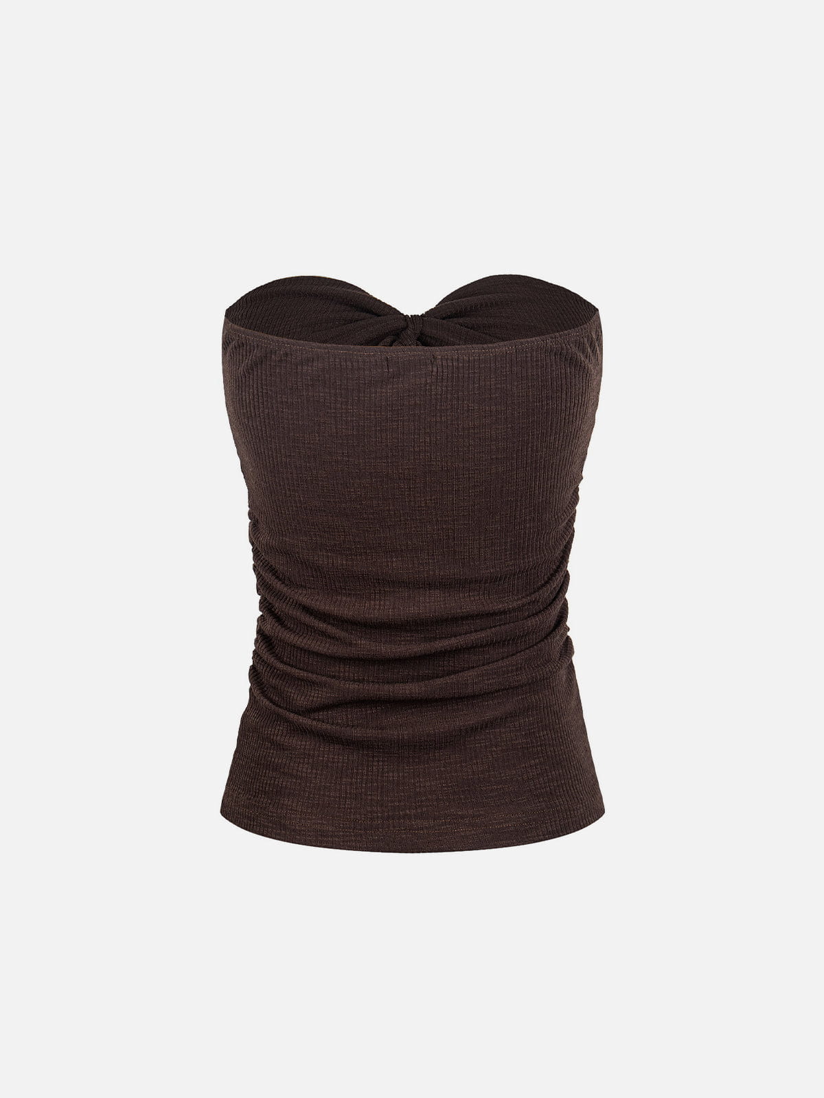 Aelfric Eden Ruched Tie Front Tube Top - Image 4