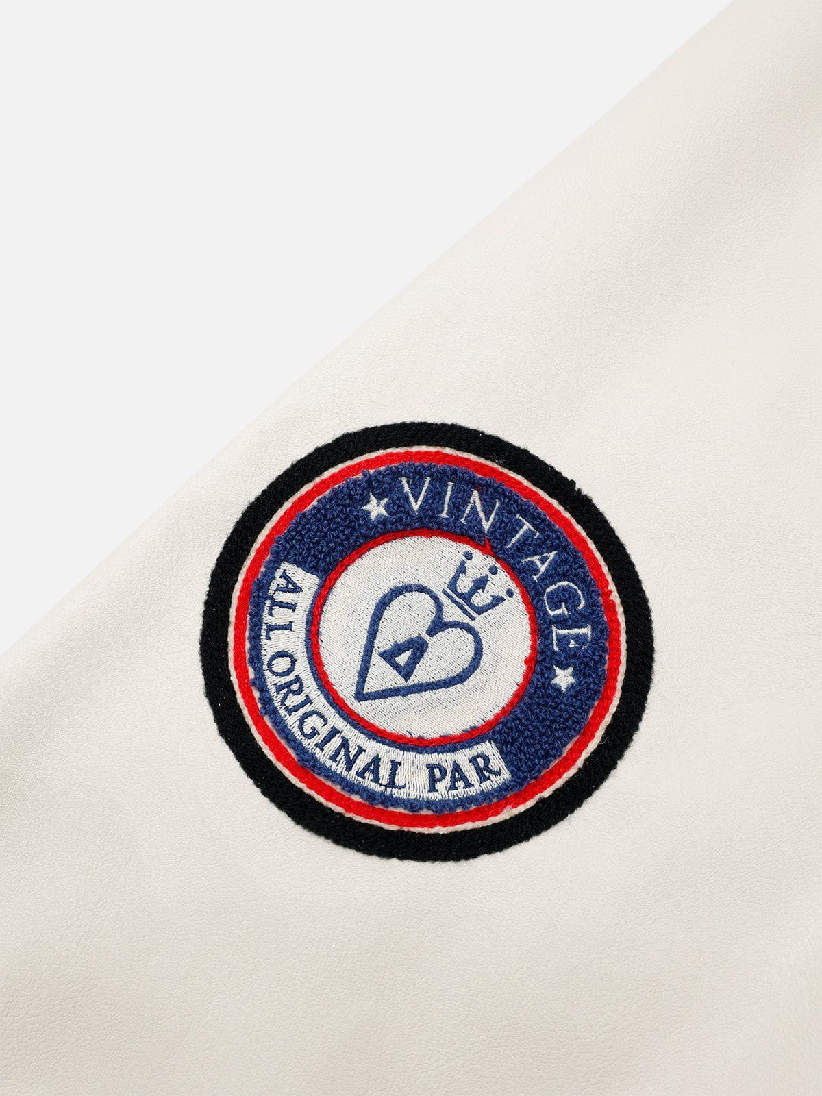 Aelfric Eden Towel Embroidery Badge Varsity Jacket - Image 5