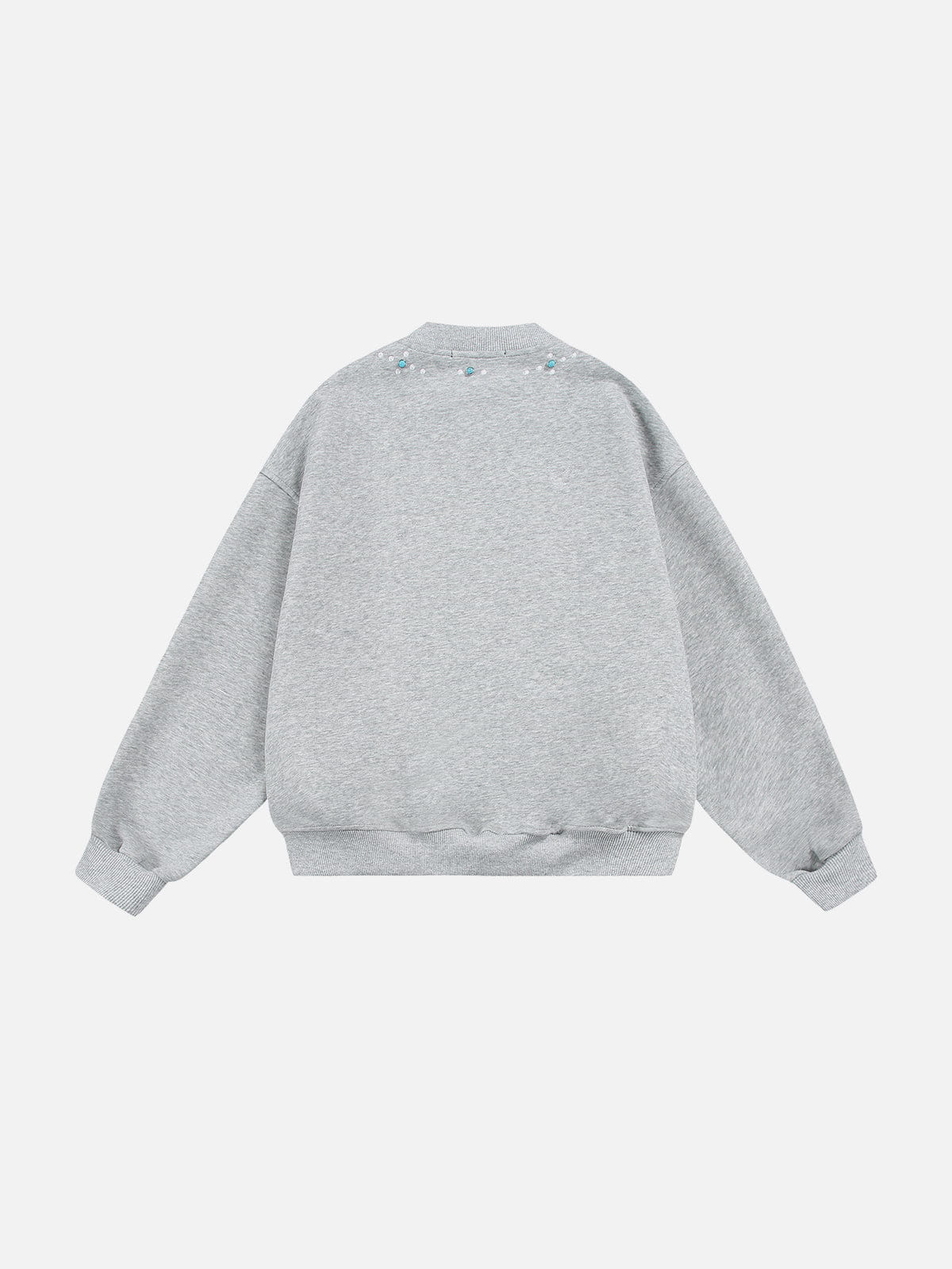 Aelfric Eden Turquoise Stud Collar Sweatshirt - Image 3