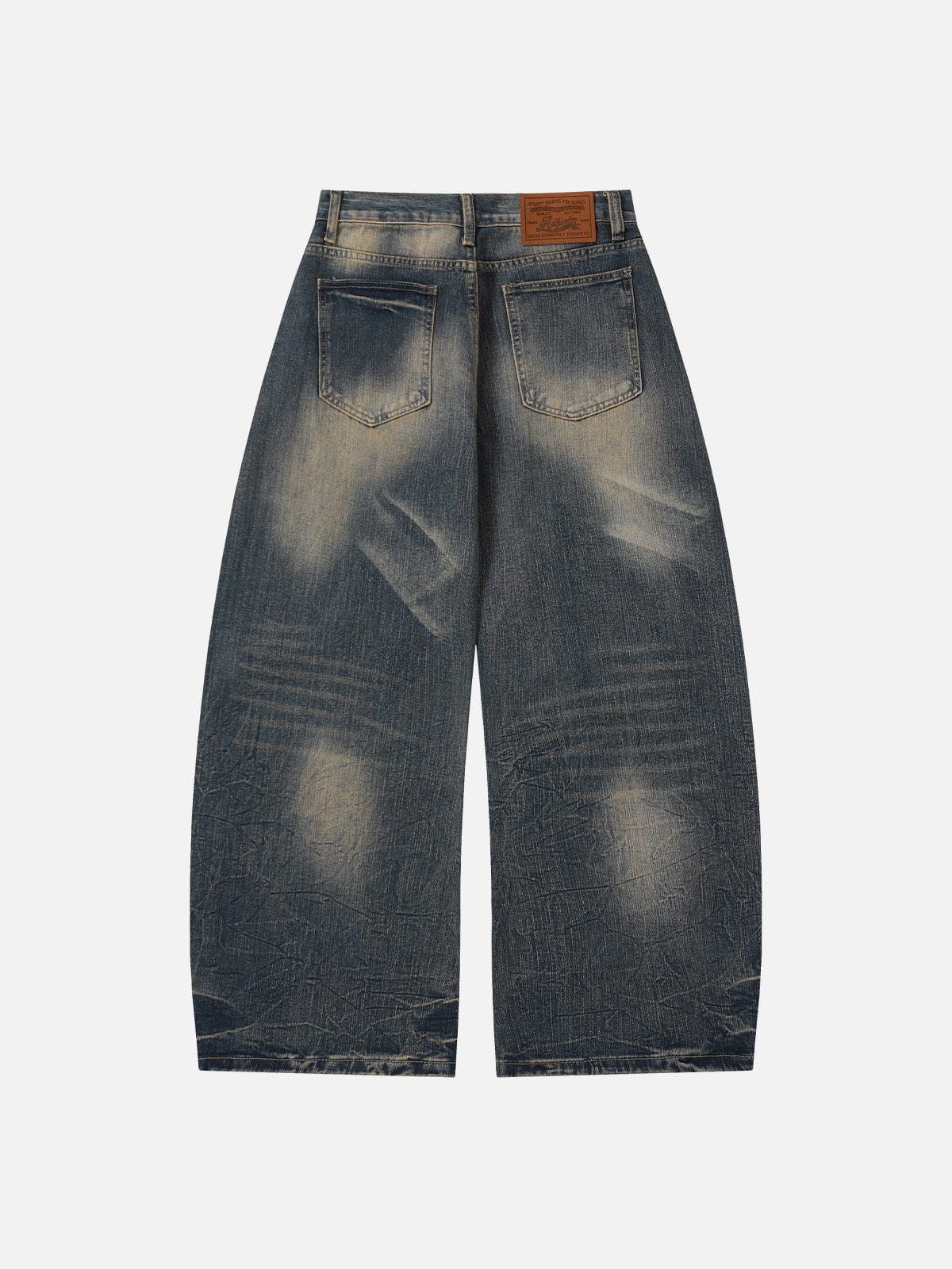 Aelfric Eden Washed Texture Baggy Barrel Jeans - Image 2