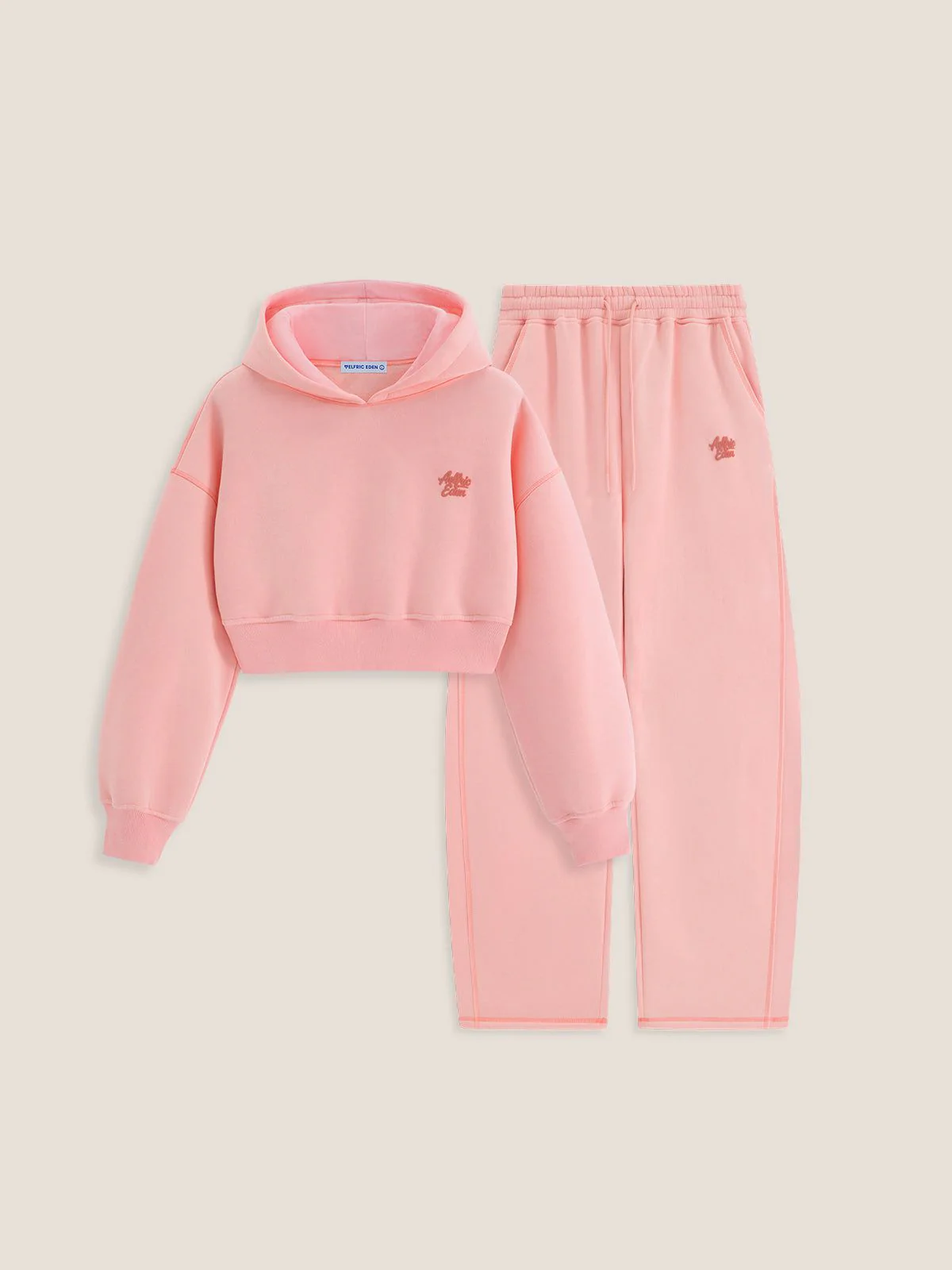 Soufflé Cropped Cloud Hoodie Set - Image 4