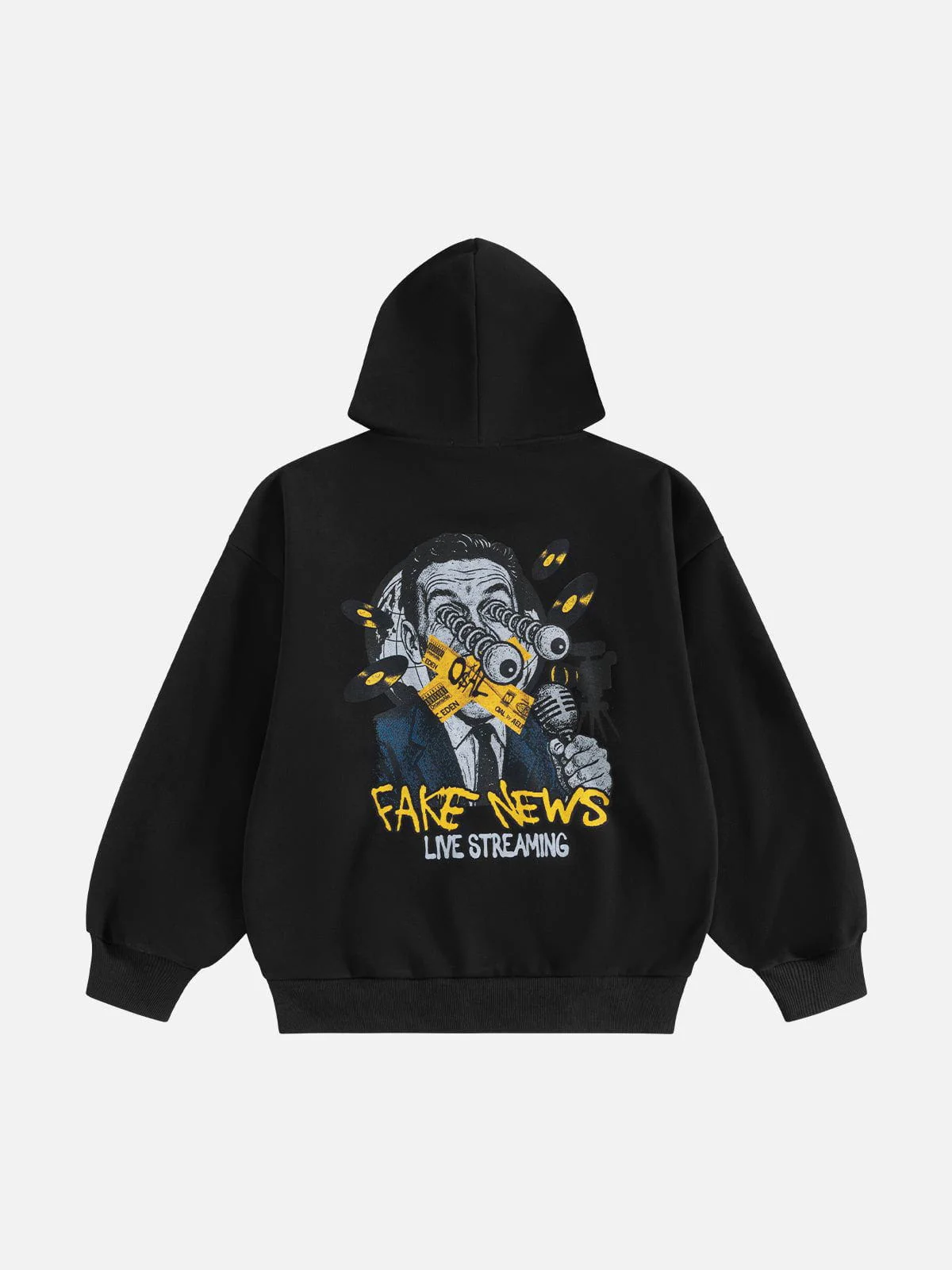 [COMPLEXCON] FAKE NEWS OIAL Tape Hoodie - Image 3