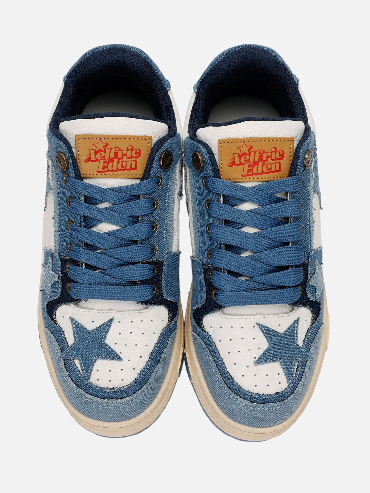 Starry Climb Stars Casual All-Match Denim Skate Shoes - Image 6