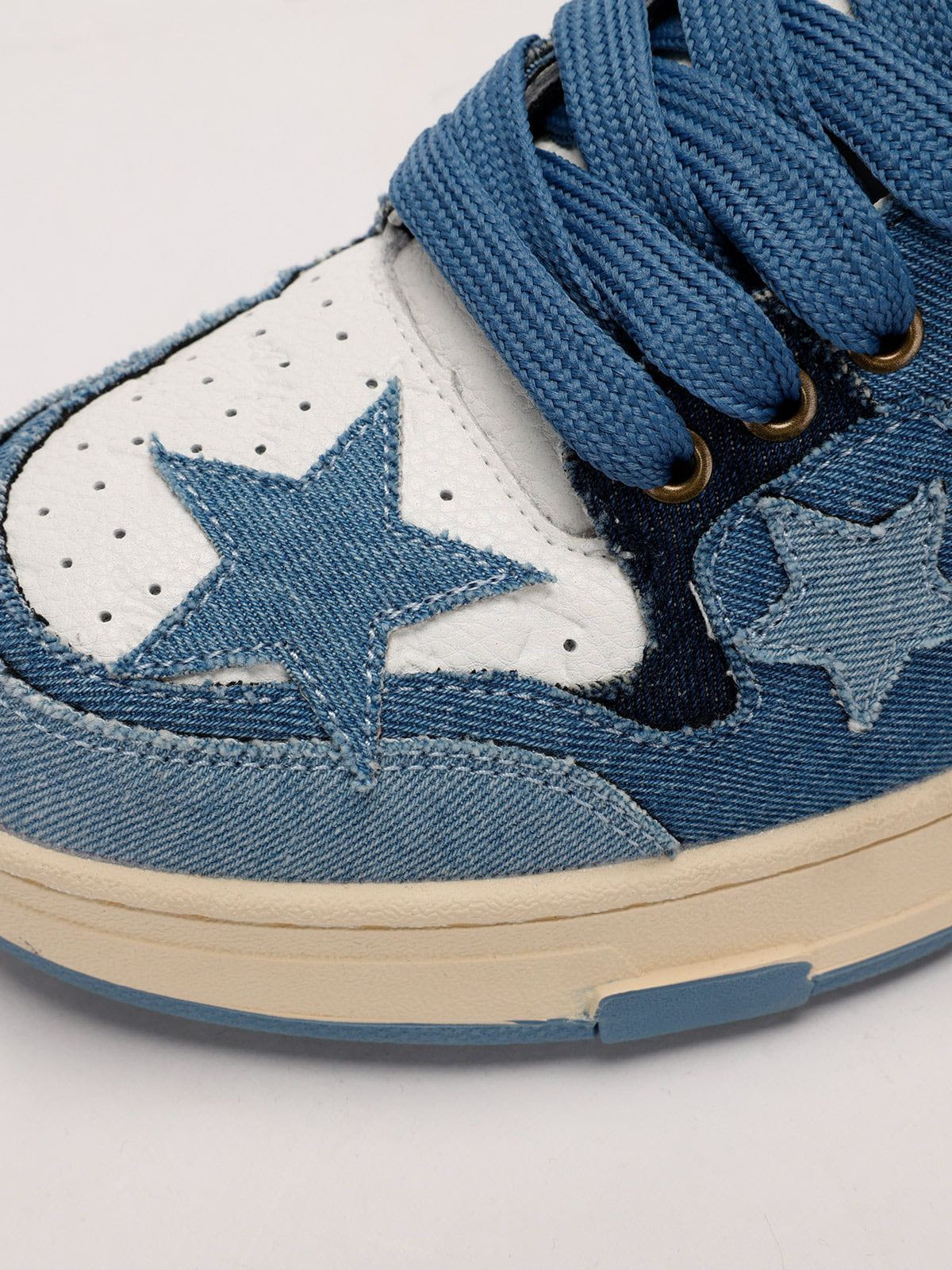 Starry Climb Stars Casual All-Match Denim Skate Shoes - Image 8