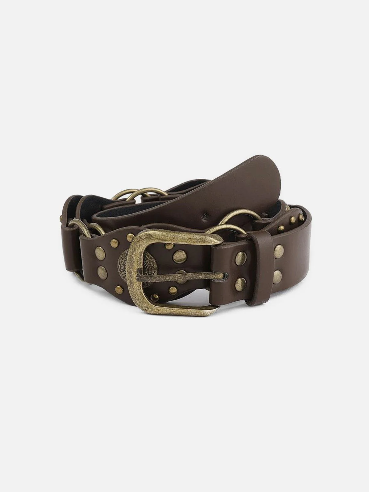 Vintage Rivet Faux Leather Belt - Image 3