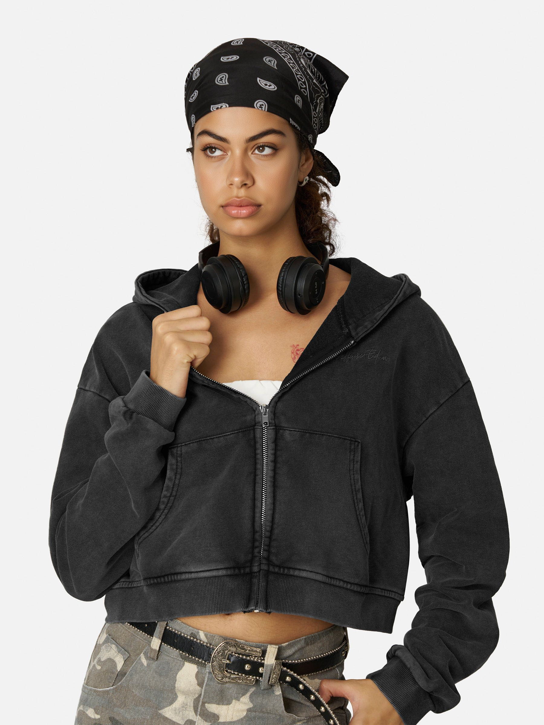 Aelfric Eden Boxy Solid Zip Up Hoodie - Image 4